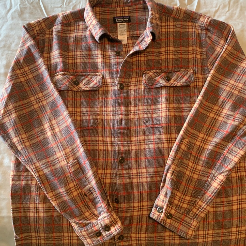 Patagonia Men’s Large Mutti Color Plaid Flannel Shirt